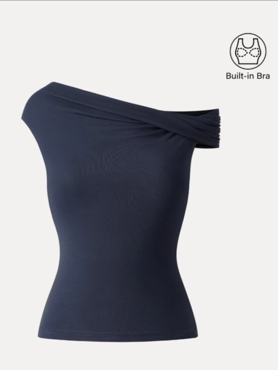 OGL Tops - Multi-wear Versatile Necklines Bra Top - Midnight Navy